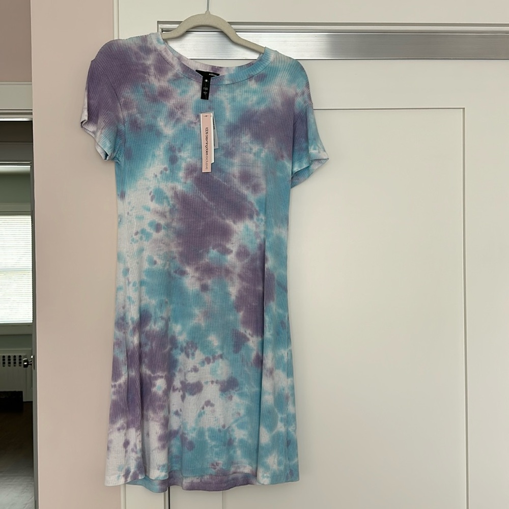Aqua -  Tie Dyed Dress – size small